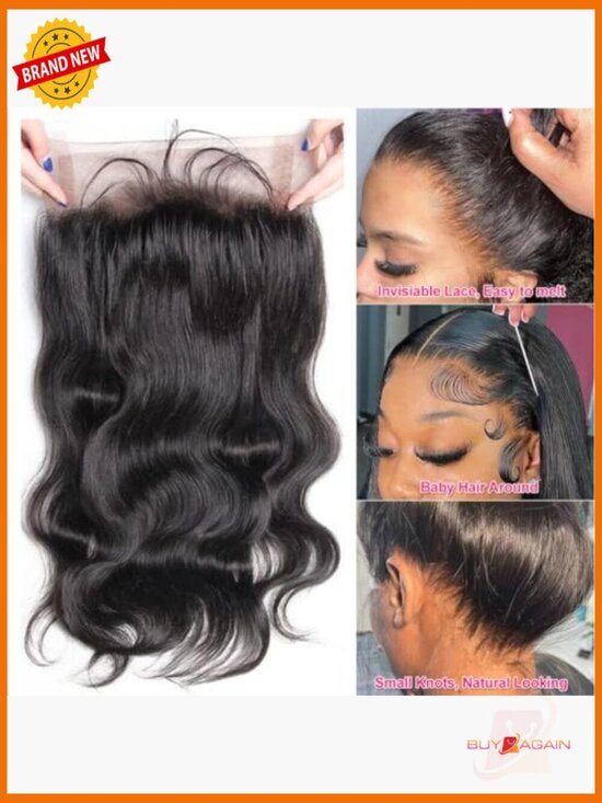360 Lace Front Human Hair Wig Pre Plucked Transparent Lace 150% Density 12 Inch main image 4